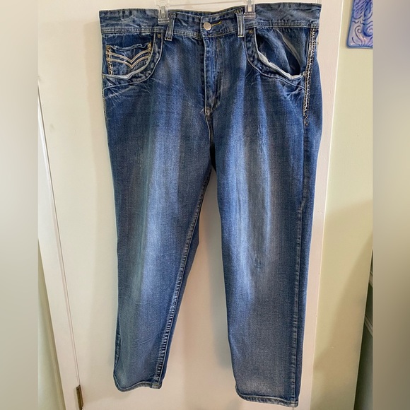 GS115 Jeans Gs Gs15 Mercer Slim Fit Mens 44distressed And